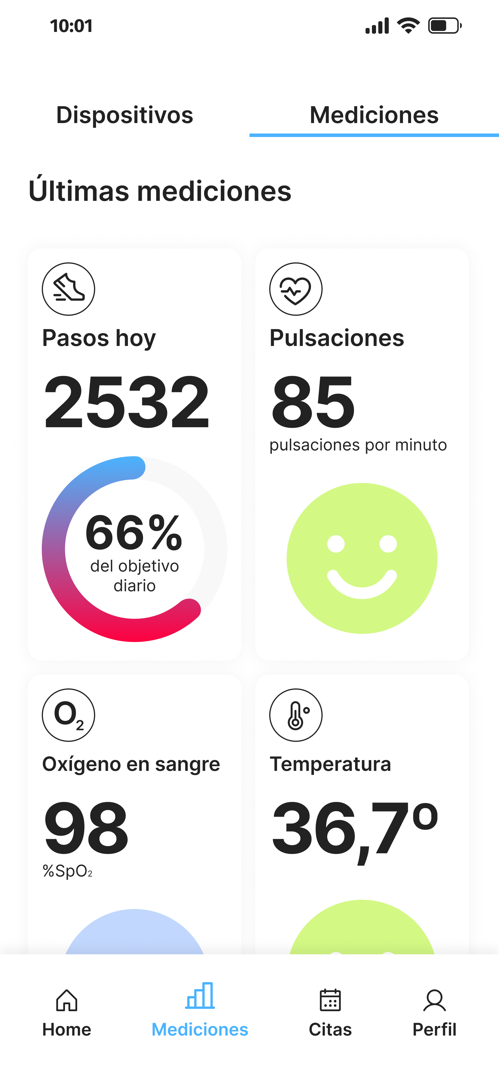 mediciones datos