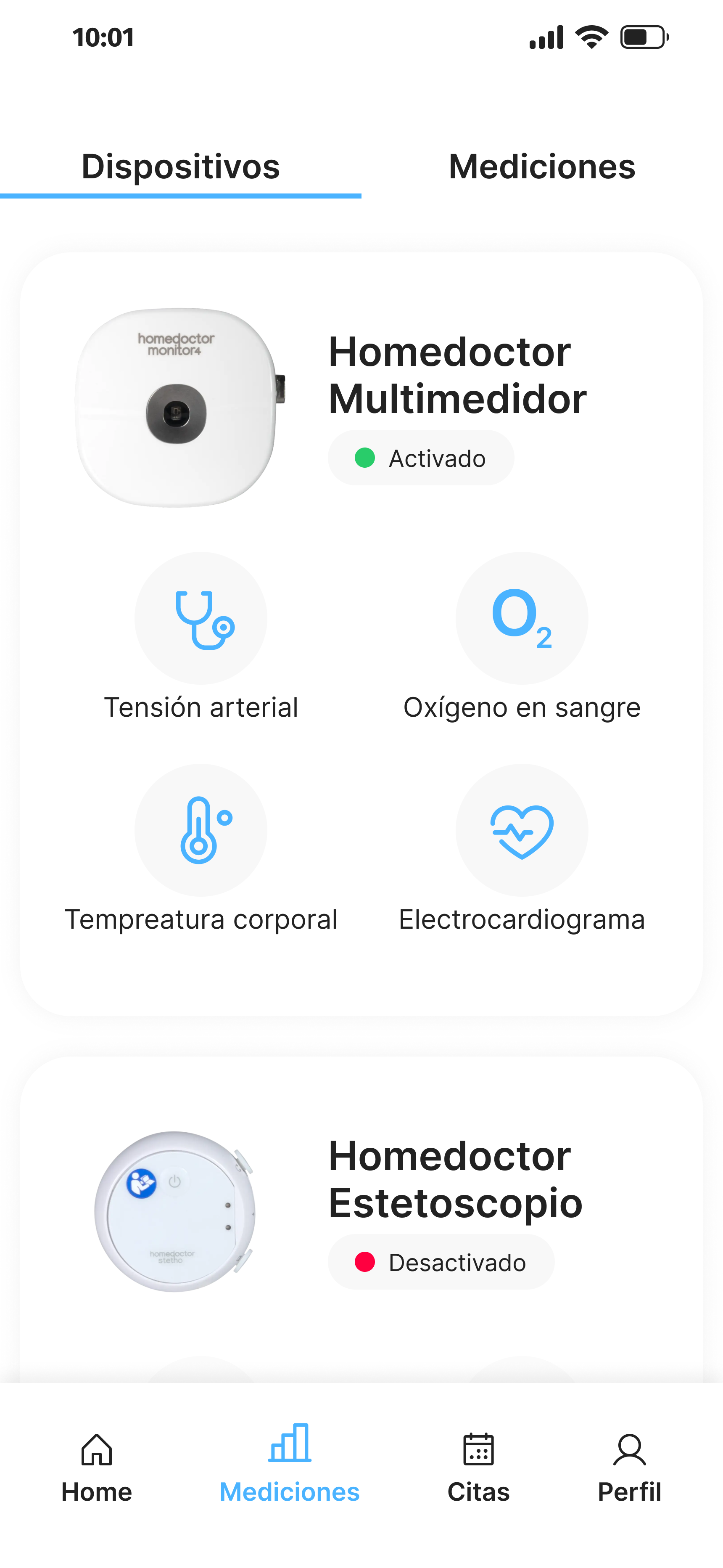 mediciones dispositivos